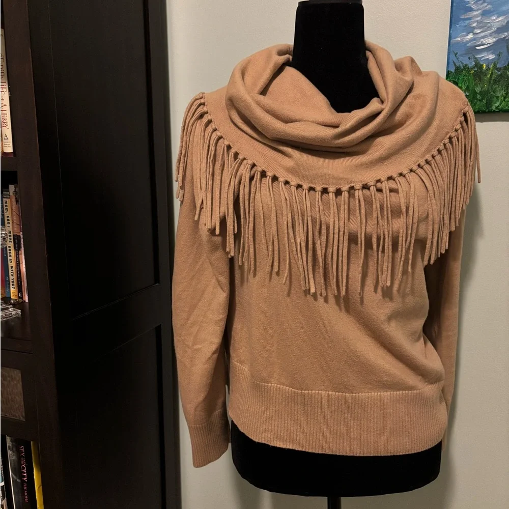 Michael Kors Cream Cowl & Turtlenecks Sweater - Picture 1 of 4